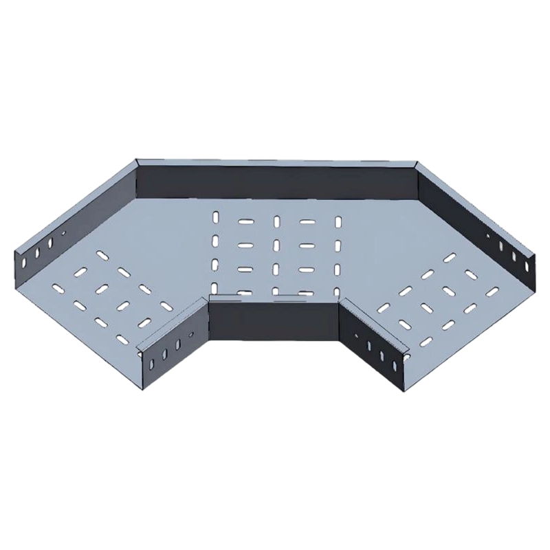 Perforated cable tray horizontal 90° elbow